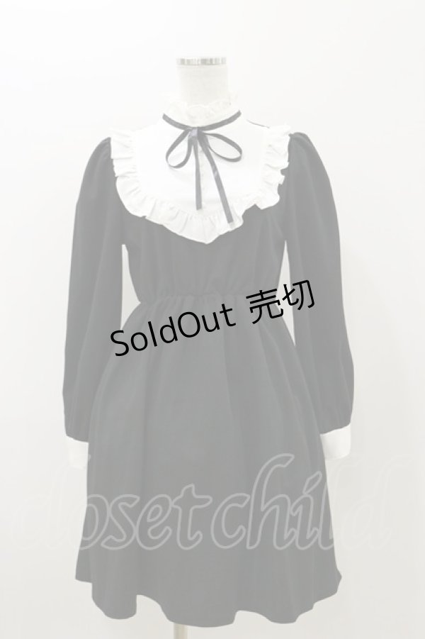 画像1: Ank Rouge / ヨーク切替カットワンピース M ブラック H-25-11-05-063-CA-OP-NS-ZH (1)