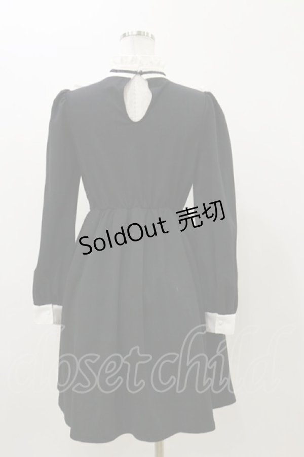 画像2: Ank Rouge / ヨーク切替カットワンピース M ブラック H-25-11-05-063-CA-OP-NS-ZH (2)