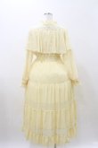 画像2: axes femme / 刺繍チュール使ケープワンピース Free イエロー H-25-11-05-066-AX-OP-NS-ZH (2)