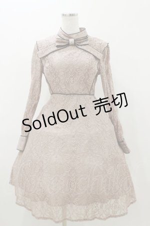 画像: An MILLE / リボンブローチレースワンピース M ピンク H-25-11-05-070-EL-OP-NS-ZH