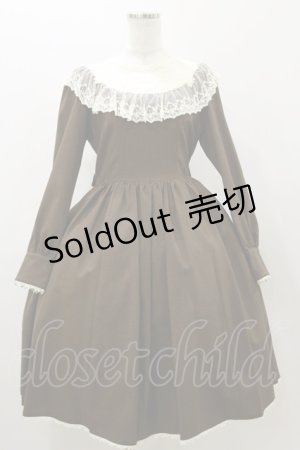 画像: Innocent World / ラウンドネックローズレースドレス M ショコラ H-25-11-05-072-IW-OP-NS-ZH