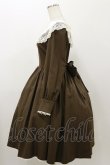 画像3: Innocent World / ラウンドネックローズレースドレス M ショコラ H-25-11-05-072-IW-OP-NS-ZH (3)