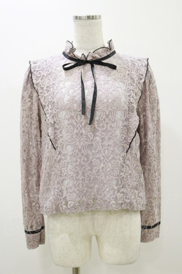 画像1: An MILLE / レースブラウス Free ピンク H-25-11-05-015-EL-BL-NS-ZH (1)