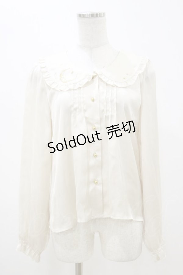 画像1: Fi.n.t / Moon刺繍ブラウス Free アイボリー H-25-11-05-020-CA-BL-NS-ZH (1)