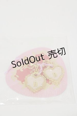 画像: BABY,THE STARS SHINE BRIGHT / HEART TRUMPイヤリング  ゴールド/ピンク H-25-11-05-003-BA-AC-NS-ZH