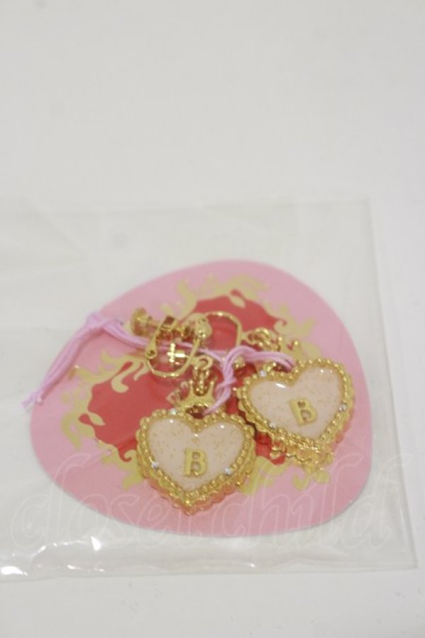 画像1: BABY,THE STARS SHINE BRIGHT / HEART TRUMPイヤリング  ゴールド/ピンク H-25-11-05-003-BA-AC-NS-ZH (1)