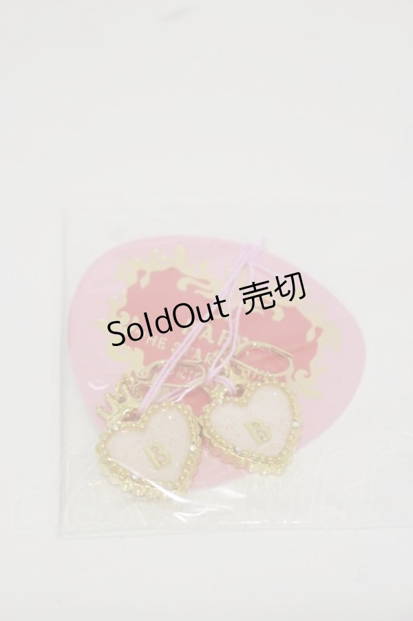 画像1: BABY,THE STARS SHINE BRIGHT / HEART TRUMPピアス  ゴールド/ピンク H-25-11-05-004-BA-AC-NS-ZH (1)