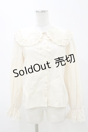 画像: axes femme kawaii / 丸襟コットンブラウス M 生成り H-25-11-05-030-AX-BL-NS-ZH