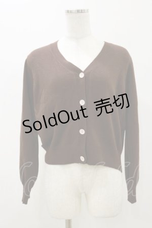 画像: Fi.n.t / アンティークプレートローズ釦ニットカーディガン Free BROWN H-25-11-05-031-CA-TO-NS-ZH