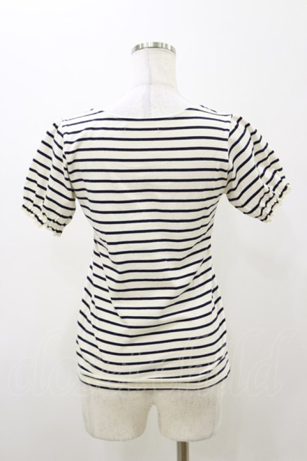 画像2: Fi.n.t / ボーダートップス Free オフ/ネイビー H-25-11-05-033-CA-TO-NS-ZH (2)