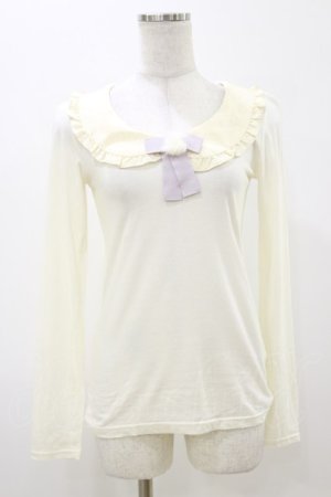 画像: Fi.n.t / リボントップス Free アイボリー H-25-11-05-034-CA-TO-NS-ZH