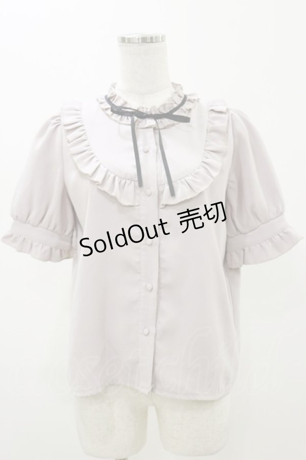 画像1: evelyn / フリルリボンブラウス Free ピンク H-25-11-05-037-LO-BL-NS-ZH (1)