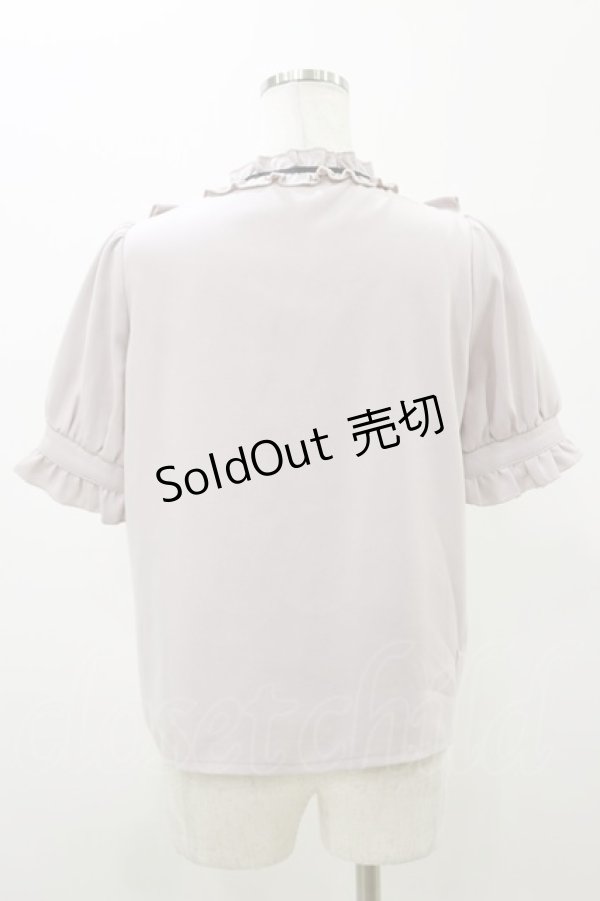 画像2: evelyn / フリルリボンブラウス Free ピンク H-25-11-05-037-LO-BL-NS-ZH (2)