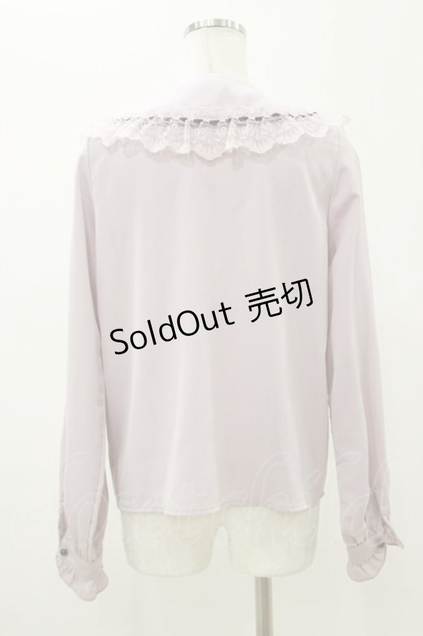 画像2: MA*RS / はしごレースブラウス M ピンク H-25-11-05-039-CA-BL-NS-ZH (2)