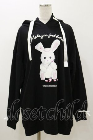 画像: Honey Cinnamon / feelbetterハニーフードフリルパーカー Free ブラック H-25-11-05-041-LO-TO-NS-ZH