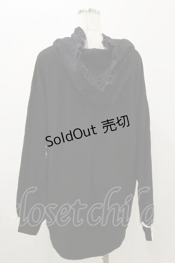 画像2: Honey Cinnamon / feelbetterハニーフードフリルパーカー Free ブラック H-25-11-05-041-LO-TO-NS-ZH (2)