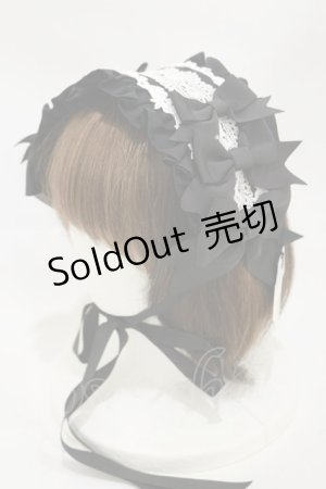 画像: ALICE and the PIRATES / ソフィアリボンヘッドドレス  ブラック/オフ白 H-25-11-05-007-PA-AC-NS-ZH