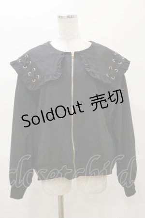 画像: Rojita / レースアップBIGセーラーブルゾン Free ブラック H-25-11-05-043-LO-JA-NS-ZH