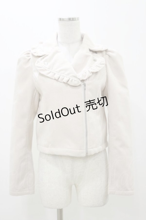 画像1: Ank Rouge / ライダースジャケット M ピンク H-25-11-05-044-CA-JA-NS-ZH (1)