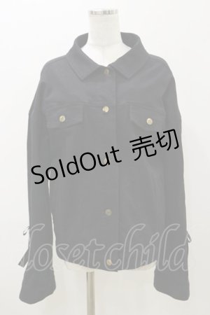 画像: Honey Cinnamon / レースアップビッグGジャン Free ブラック H-25-11-05-046-LO-JA-NS-ZH