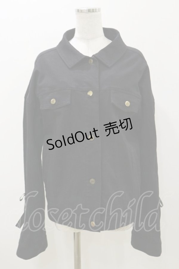 画像1: Honey Cinnamon / レースアップビッグGジャン Free ブラック H-25-11-05-046-LO-JA-NS-ZH (1)