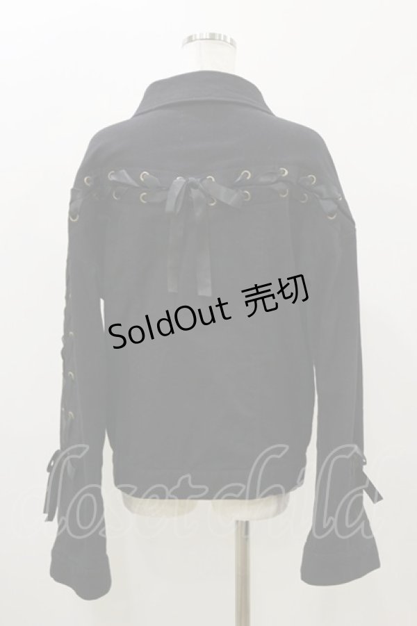 画像2: Honey Cinnamon / レースアップビッグGジャン Free ブラック H-25-11-05-046-LO-JA-NS-ZH (2)