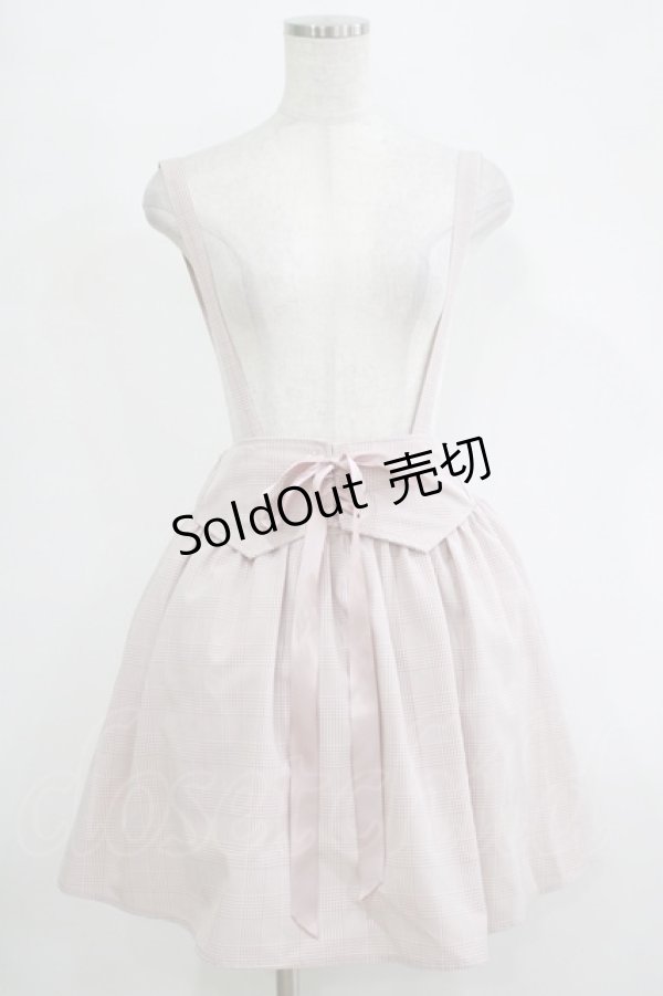 画像1: MA*RS / サスペンダーチェックスカート Free ピンク H-25-11-06-028-EL-SK-NS-ZH (1)