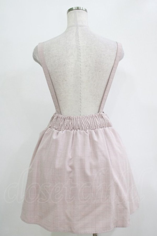 画像3: MA*RS / サスペンダーチェックスカート Free ピンク H-25-11-06-028-EL-SK-NS-ZH (3)