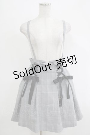 画像: MA*RS / サスペンダーチェックスカート Free ブラック H-25-11-06-029-EL-SK-NS-ZH