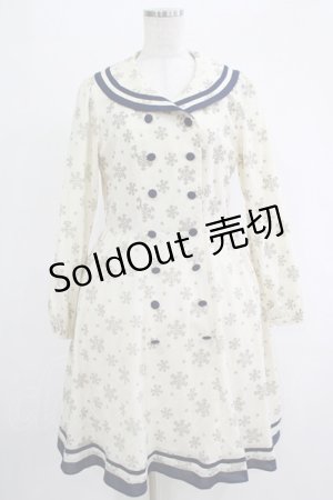 画像: Fi.n.t / 雪の結晶フロッキーワンピース Free IVORY H-25-11-06-030-CA-OP-NS-ZH