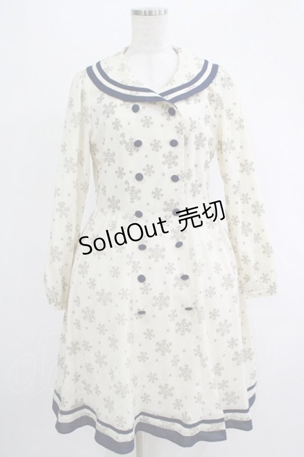画像1: Fi.n.t / 雪の結晶フロッキーワンピース Free IVORY H-25-11-06-030-CA-OP-NS-ZH (1)