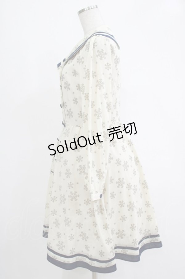 画像2: Fi.n.t / 雪の結晶フロッキーワンピース Free IVORY H-25-11-06-030-CA-OP-NS-ZH (2)