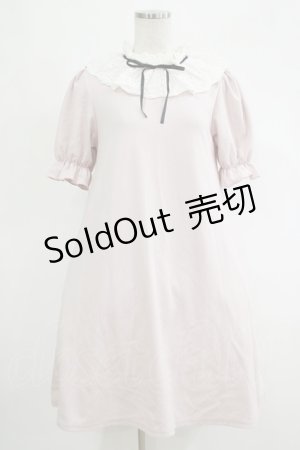 画像: Ank Rouge / コットンレースカラーカットワンピース M ピンク H-25-11-06-032-CA-OP-NS-ZH