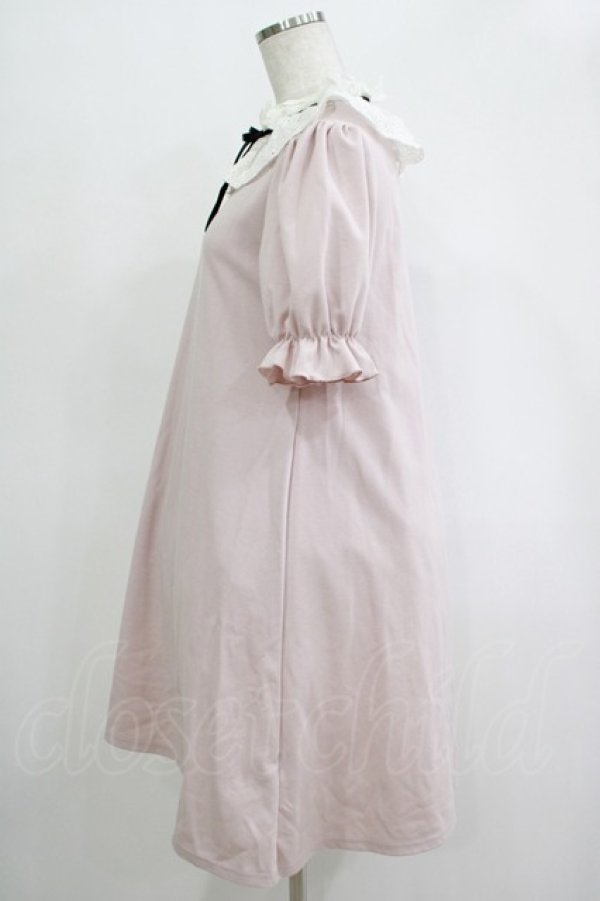 画像2: Ank Rouge / コットンレースカラーカットワンピース M ピンク H-25-11-06-032-CA-OP-NS-ZH (2)