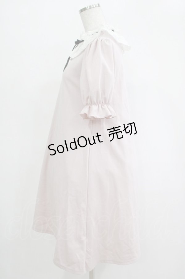 画像2: Ank Rouge / コットンレースカラーカットワンピース M ピンク H-25-11-06-032-CA-OP-NS-ZH (2)