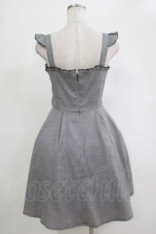 画像3: Ank Rouge / 千鳥柄レースアップジャンスカ M ブラック H-25-11-06-033-CA-OP-NS-ZH (3)