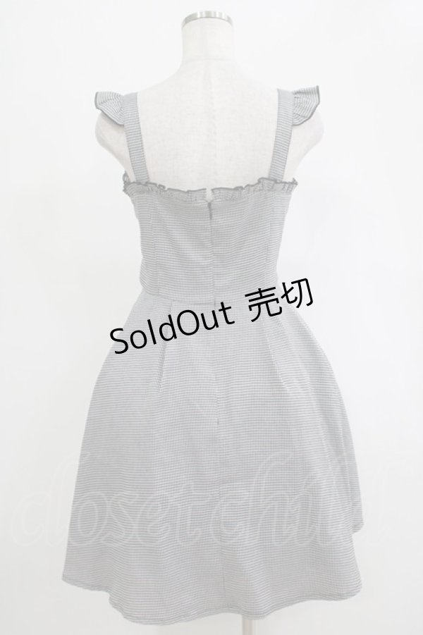 画像3: Ank Rouge / 千鳥柄レースアップジャンスカ M ブラック H-25-11-06-033-CA-OP-NS-ZH (3)