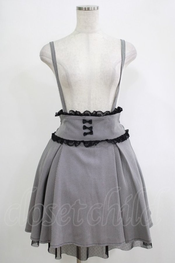 画像1: MA*RS / バックリボンフレアジャンスカ Free ブラック H-25-11-06-034-EL-SK-NS-ZH (1)