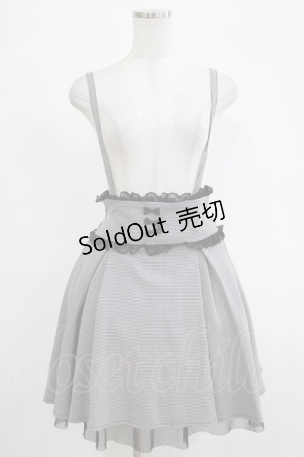 画像1: MA*RS / バックリボンフレアジャンスカ Free ブラック H-25-11-06-034-EL-SK-NS-ZH (1)