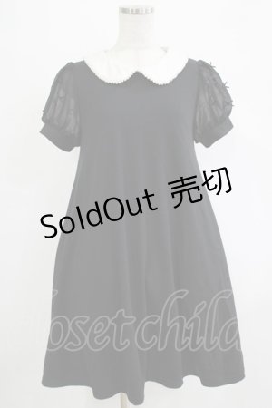 画像: Ank Rouge / 袖リボンカットワンピース M ブラック H-25-11-06-035-CA-OP-NS-ZH