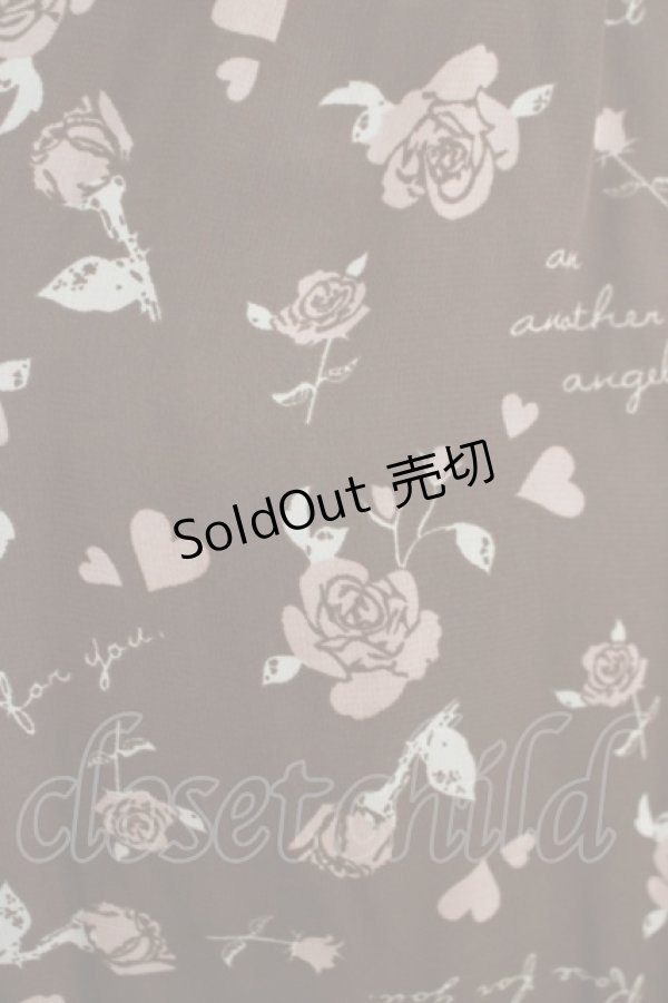 画像4: an another angelus / ローズプリントシフォンワンピース Free ブラウン H-25-11-06-036-CA-OP-NS-ZH (4)