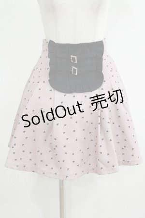 画像: Rojita / スクエアー切替ハートプリントスカート Free ピンク H-25-11-06-037-LO-SK-NS-ZH