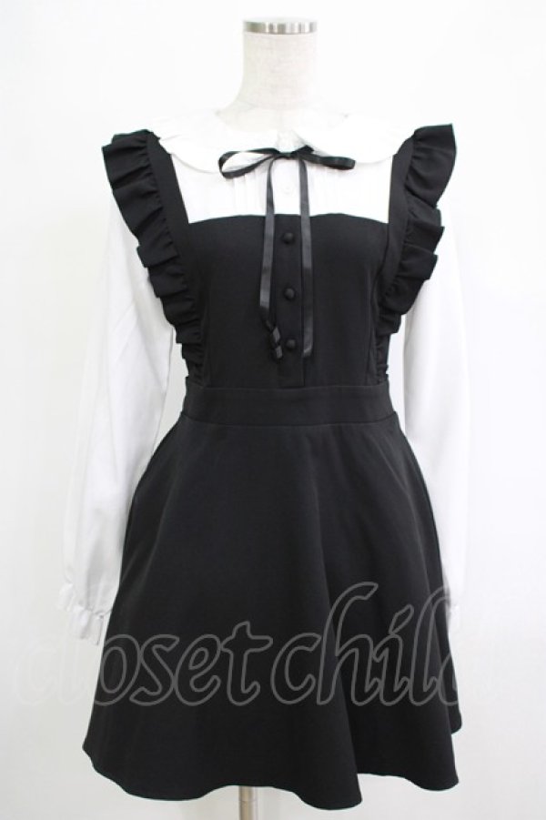 画像1: MA*RS / ヨーク切替ワンピース Free ブラック H-25-11-06-042-EL-OP-NS-ZH (1)