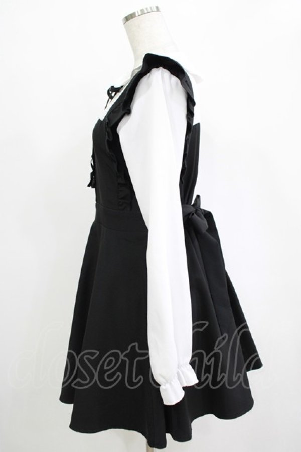 画像2: MA*RS / ヨーク切替ワンピース Free ブラック H-25-11-06-042-EL-OP-NS-ZH (2)