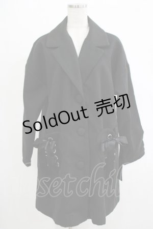 画像: Ank Rouge / ハートポケットコート M ブラック H-25-11-06-044-CA-CO-NS-ZH