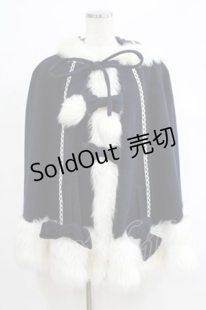 画像: metamorphose / うさみみマント Free ネイビー H-25-11-06-045-ME-CO-NS-ZH