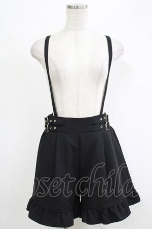 画像: MA*RS / サイドバックル サスペンダーパンツ Free ブラック H-25-11-06-047-EL-PA-NS-ZH