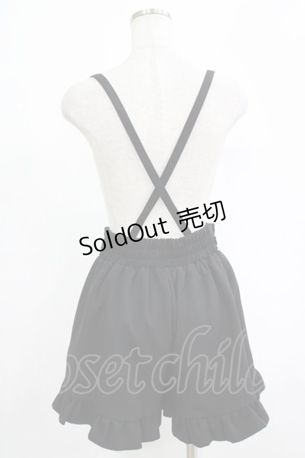 画像3: MA*RS / サイドバックル サスペンダーパンツ Free ブラック H-25-11-06-047-EL-PA-NS-ZH (3)