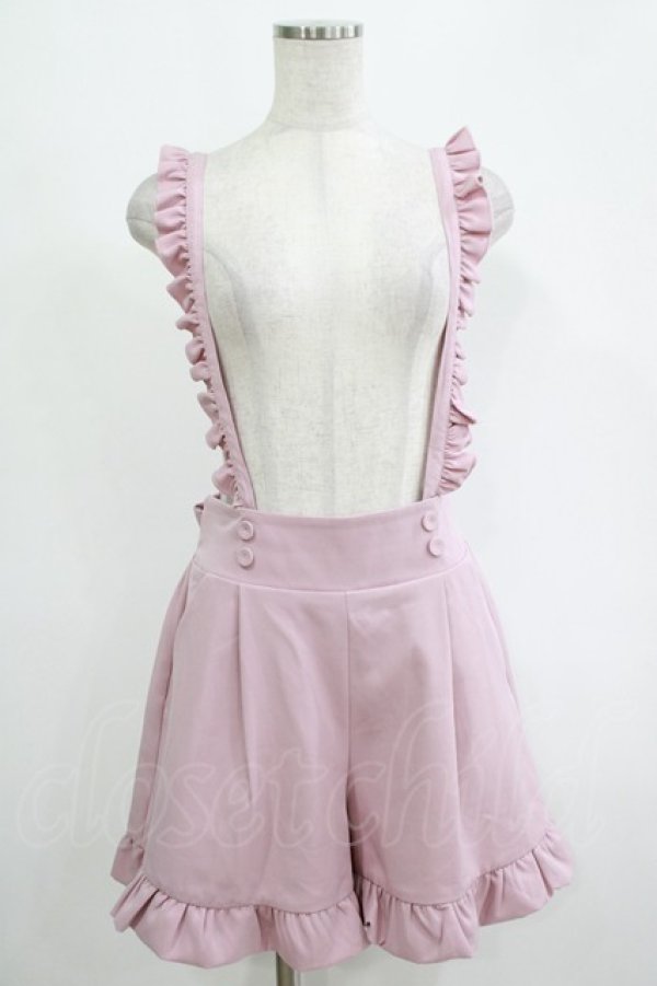 画像1: MA*RS / ダブルボタンサスペンダーパンツ Free ピンク H-25-11-06-048-EL-PA-NS-ZH (1)