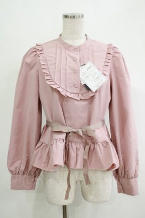 画像: FLC / MINA*ペプラムブラウス L ピンク H-25-11-06-049-LO-BL-NS-ZH